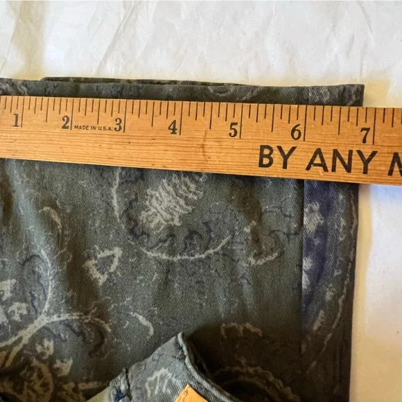 Pilcro and the Letterpress Green Chinos  Paisley Slim Fit - Picture 16 of 16